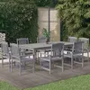 Image de vidaXL Ensemble de Salle à Manger de Jardin 9 pcs, Mobiliers de Patio avec Table et Chaise, Ensemble de Salon en 3098683