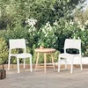 Image de Chaises de jardin lot de 2 Blanc Polypropylène