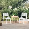 Image de 317729 vidaXL Chaises de jardin 2 pcs Blanc Polypropylène