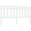 Image de Tête de lit Blanc 186x4x100 cm Bois massif de pin