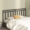 Image de vidaXL Hoofdbord 206x4x100 cm massief grenenhout grijs814116