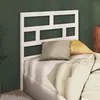 Image de Tête de lit Blanc 96x4x100 cm Bois massif de pin