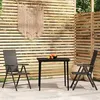Image de vidaXL Ensemble de Salle à Manger de Jardin 3 pcs Mobilier à Dîner Table et Chaises de Repas Meubles de Terrasse Patio 3099107