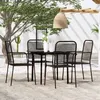 Image de vidaXL Ensemble de Salle à Manger de Jardin 5 pcs Mobilier à Dîner Table et Chaises de Repas Meubles de Terrasse Patio 3099144