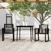 Image de vidaXL Ensemble de Salle à Manger de Jardin 3 pcs Mobilier à Dîner Table et Chaises de Repas Meubles de Terrasse Patio 3099155