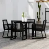 Image de vidaXL Ensemble de Salle à Manger de Jardin 5 pcs Mobilier à Dîner Table et Chaises de Repas Meubles de Terrasse Patio 3099156