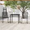 Image de vidaXL 3-delige Tuinset zwart3099179