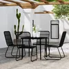 Image de vidaXL Ensemble de Salle à Manger de Jardin 5 pcs Mobilier à Dîner Table et Chaises de Repas Meubles de Terrasse Patio 3099180
