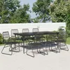 Image de vidaXL Ensemble à manger de jardin 9 pcs noir rotin PVC 3099220