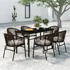 Image de vidaXL 7-delige Tuinset bruin3099230