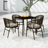 Image de vidaXL 5-delige Tuinset bruin3099246