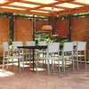 Image de vidaXL 9-delige Tuinset wit3099274