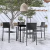 Image de vidaXL Ensemble de Salle à Manger de Jardin 5 pcs Mobilier à Dîner Table et Chaises de Repas Meubles de Terrasse Patio 3099276