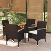 Image de vidaXL Mobilier de Salle à Manger de Jardin 5 pcs Mobilier à Dîner Table et Chaises de Repas Meubles de Terrasse Patio 3099342