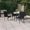 Image de vidaXL Ensemble de Salle à Manger de Jardin 5 pcs Mobilier à Dîner Table et Chaises de Repas Meubles de Terrasse Patio 3099396