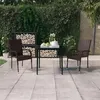Image de vidaXL Ensemble de Salle à Manger de Jardin 3 pcs Mobilier à Dîner Table et Chaises de Repas Meubles de Terrasse Patio 3099401