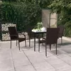 Image de vidaXL Ensemble de Salle à Manger de Jardin 5 pcs Mobilier à Dîner Table et Chaises de Repas Meubles de Terrasse Patio 3099402