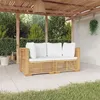 Image de vidaXL Canapés d'Angle de Jardin avec Coussins 2 pcs, Sièges avec Dossier, Meubles de Terrasse Patio Extérieur, Moderne, 3100863