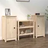 Image de Buffets 2 pcs 39x35x80 cm bois massif de pin