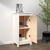 Image de Buffet blanc 39x35x80 cm bois massif de pin