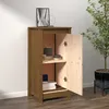 Image de Buffet marron miel 39x35x80 cm bois massif de pin