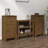 Image de vidaXL Buffets 2 pcs Marron miel 40x35x80 cm Bois massif de pin813761