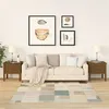 Image de vidaXL Bijzettafels 2 st 50x50x49 cm massief grenenhout honingbruin813801