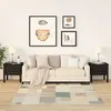 Image de vidaXL Bijzettafels 2 st 50x50x49 cm massief grenenhout zwart813803