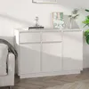 Image de vidaXL Dressoir 110x34x75 cm massief grenenhout wit814330