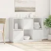 Image de vidaXL Buffet Blanc 110,5x35x80 cm Bois massif de pin814355