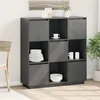 Image de Buffet Gris 110,5x35x117 cm Bois massif de pin