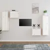 Image de vidaXL Tv-meubelen 4 st massief grenenhout wit3100250