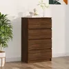Image de Buffet Chêne marron 60x35x98,5 cm Bois d ingénierie