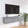 Image de vidaXL Wandkast 88x26x18,5 cm bewerkt hout grijs sonoma eikenkleurig815082