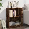 Image de Bibliothèque Chêne fumé 60x24x76 cm Bois d ingénierie