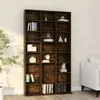 Image de vidaXL Cd-kast 102x23x177,5 cm bewerkt hout gerookt eikenkleurig815090
