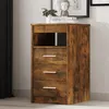 Image de Armoire à tiroirs Chêne fumé 40x50x76 cm Bois d ingénierie