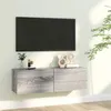 Image de Armoire murale TV Sonoma gris 100x30x30 cm Bois d ingénierie