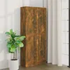 Image de Armoire à livres Chêne fumé 82,5x30,5x185,5cm Bois d ingénierie