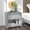 Image de Table de chevet Sonoma gris 40x30x39 cm Bois d ingénierie