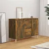 Image de Buffet Chêne fumé 101x35x70 cm Bois d ingénierie