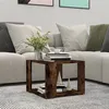 Image de Table basse Chêne fumé 40x40x30 cm Bois d ingénierie