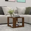 Image de Table basse Chêne marron 40x40x30 cm Bois d ingénierie