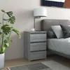 Image de Tables de chevet 2 pcs Sonoma gris 40x35x62,5cm Bois ingénierie