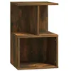 Image de Tables de chevet vidaXL 2 pcs Chêne fumé 35x35x55 cm Bois d'ingénierie