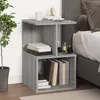 Image de Table de chevet Sonoma gris 35x35x55 cm Bois d ingénierie