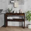 Image de vidaXL Table console Chêne fumé 102x30x80 cm Bois d'ingénierie815219