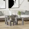 Image de Tables gigognes 3 pcs Sonoma gris Bois d ingénierie