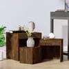 Image de vidaXL Tables gigognes 3 pcs Chêne fumé Bois d'ingénierie815225