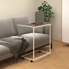 Image de vidaXL Bijzettafel met wieltjes 55x35x70 cm bewerkt hout wit343102